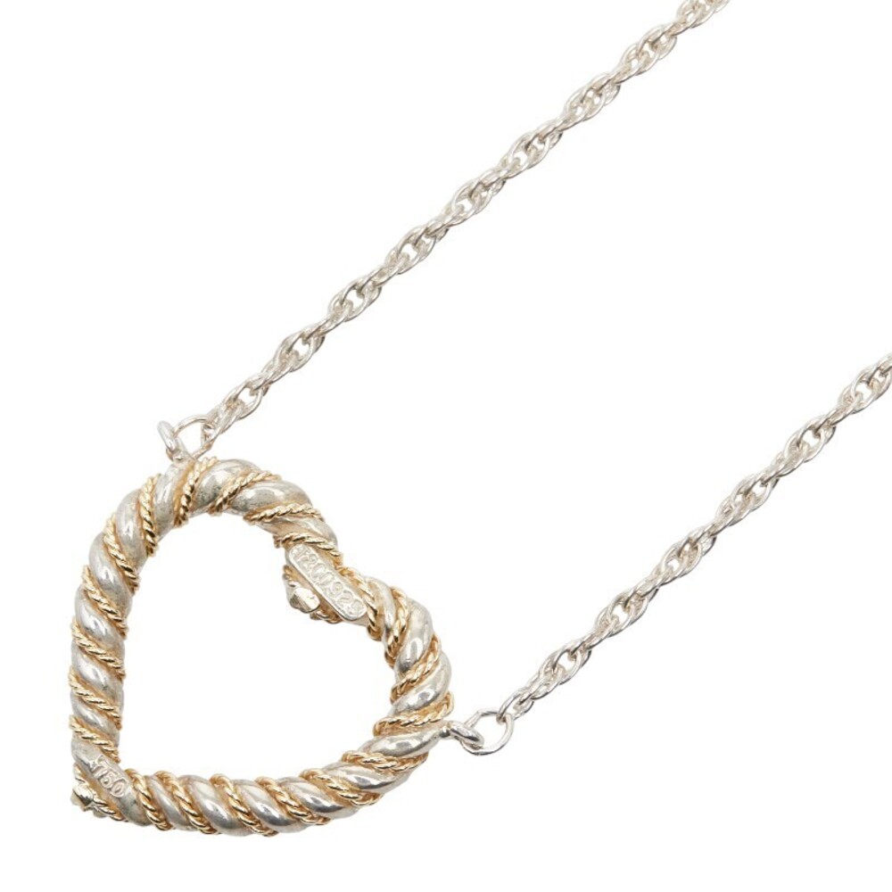 Tiffany Twisted Heart Necklace Silver Gold Co